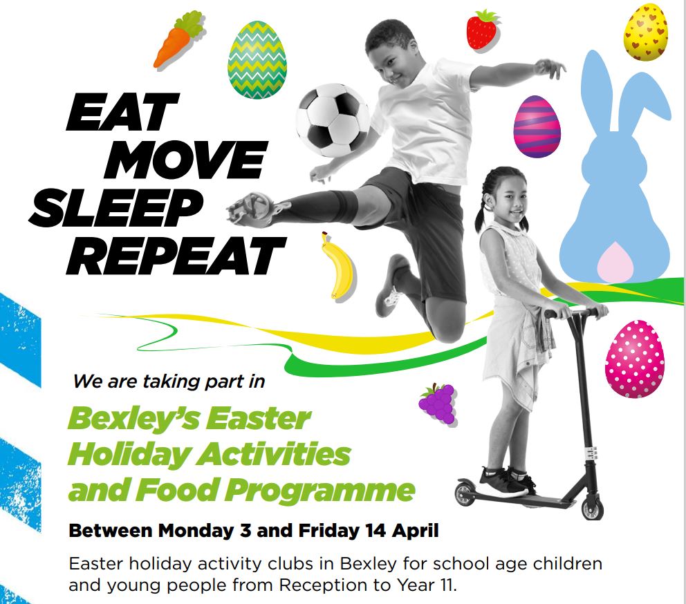 We’re taking part in Bexley’s Easter Holiday Activities and Food 
